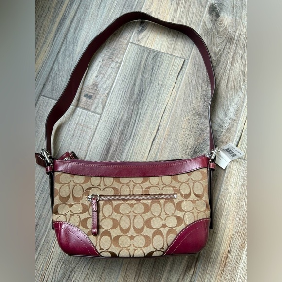 Coach Handbags - COACH Signature Soho Canvas and Leather Shoulder Bag